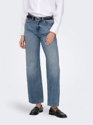 ONLY Dżinsy - Regular fit - w kolorze niebieskim rozmiar: S/L32. Niebieskie jeansy ONLY, l, z aplikacjami, ze skóry, klasyczne. Za 88.23 zł.