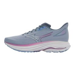 Buty do biegania damskie Mizuno Wave Ultima 17. Fioletowe buty do biegania Mizuno, bez wzorów, z materiału, bez zapięcia, do biegania, mizuno wave. Za 409.99 zł.