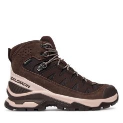 Trekkingi Salomon. Brązowe buty trekkingowe Salomon, bez zapięcia. Za 859.99 zł.