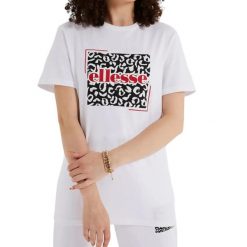 Koszulka sportowa damska Ellesse Padd. Białe t-shirty sportowe Ellesse, m, bez wzorów, z bawełny, bez ramiączek, na jogę i pilates. Za 89.00 zł.