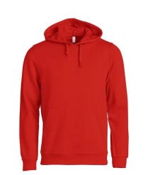 Clique Basic Hoody – Bluza z kapturem unisex, materiał anty-pill – red. Czerwone bluzy CLIQUE, xl, bez wzorów, z bawełny, z kapturem. Za 174.92 zł.