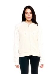 Bluza damska Leone 1947 Apparel Glam Winter z kapturem i zamkiem z dzianiny. Białe bluzy z kapturem LEONE 1947 APPAREL, na zimę, l, bez wzorów, z bawełny, z kapturem, na fitness i siłownię. Za 353.64 zł.
