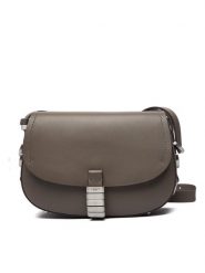 PINKO Torebka Saddle Mini PE PLTT 103831 A1ZX Szary. Szare listonoszki Pinko, bez wzorów, ze skóry, bez dodatków. Za 1,489.00 zł.