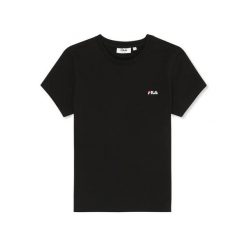 Koszulka FILA Trivero Slim Fit Czarna. Czarne t-shirty sportowe Fila, l, bez wzorów, z bawełny, bez ramiączek. Za 171.40 zł.