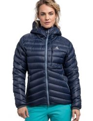 Kurtka puchowa damska Schöffel Tschierval. Czarne kurtki narciarskie Schöffel, s, bez wzorów, z materiału, bez kaptura, narciarskie, primaloft. Za 1,499.99 zł.