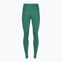 Legginsy do biegania damskie Nike Fast Mid Rise 7/8. Zielone legginsy Nike, bez wzorów, sportowe. Za 249.99 zł.