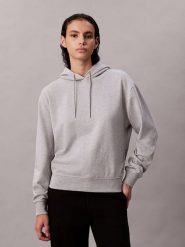 Calvin Klein Bluza w kolorze jasnoszarym rozmiar: M. Szare bluzy Calvin Klein, m, bez wzorów, bez ramiączek, z kapturem. Za 263.95 zł.