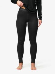 Legginsy termoaktywne damskie Devold Breeze Merino 150 Longs. Czarne legginsy Devold, bez wzorów, z wełny, długie. Za 379.49 zł.