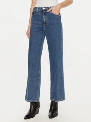 Guess Jeansy W4BA1A D4NH5 Niebieski Wide Leg. Niebieskie jeansy Guess, z aplikacjami, z bawełny. Za 279.99 zł.