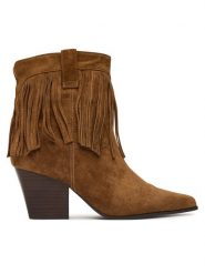 Aldo Botki Jollene 14088521 Brązowy. Brązowe botki Aldo, bez wzorów, ze skóry, bez obcasa, na słupku, bez zapięcia. Za 759.99 zł.