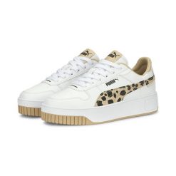 Buty do chodzenia damskie Puma CARINA STREET ANIMAL. Białe buty do biegania Puma, bez wzorów, z materiału, bez zapięcia, do biegania. Za 309.02 zł.