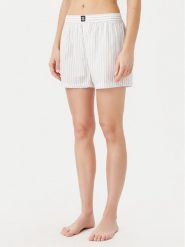 HUGO Szorty piżamowe 50531657 Biały Relaxed Fit. Białe piżamy Hugo, xl, bez wzorów, z bawełny, bez kołnierzyka, bez ramiączek. Za 139.99 zł.
