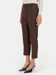 Marella Chinosy Lazzara 2423136075 Brązowy Slim Fit. Brązowe chinosy Marella, bez wzorów, z wełny. Za 469.99 zł.