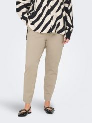 ONLY Carmakoma Spodnie w kolorze beżowym rozmiar: 42/L32. Brązowe spodnie materiałowe Only Carmakoma, bez wzorów, z materiału. Za 101.94 zł.