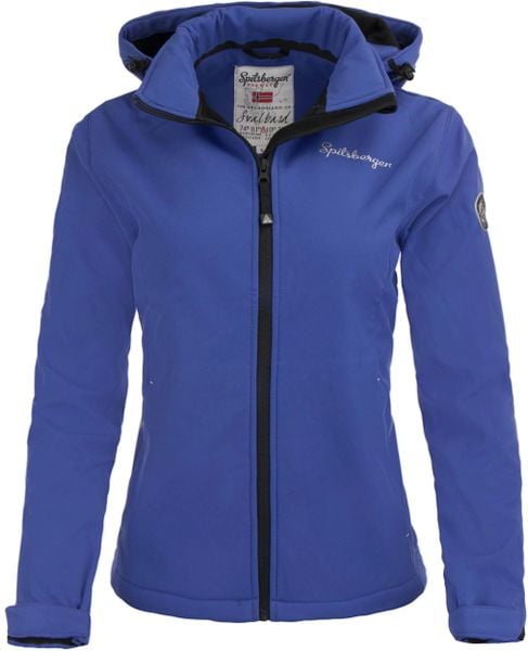 Damska kurtka softshell Spitsbergen Norwegia Wms Softshell Jacket Purp Purple. Fioletowe kurtki Erima, m, bez wzorów, z materiału, klasyczne. Za 256.99 zł.