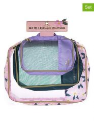 Tri-Coastal Design Organizery (3 szt.) w kolorze różowym, zielonym i fioletowym do bagażu rozmiar: onesize. Różowe walizki Tri-Coastal Design. Za 54.95 zł.