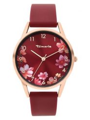 Tamaris Zegarek kwarcowy w kolorze różowozło-czerwonym rozmiar: onesize. Czerwone, analogowe zegarki Tamaris, metalowe. Za 208.83 zł.