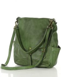 Shopperka skórzana MARCO MAZZINI zielona v187g. Zielone torebki klasyczne bez wzorów, ze skóry, na ramię, bez dodatków. Za 599.00 zł.