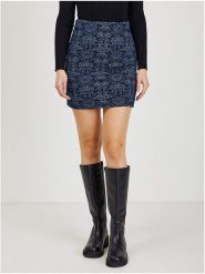 Orsay Spódnica w kolorze czarno-niebieskim rozmiar: M. Czarne spódnice Orsay, m, bez wzorów, retro, mini. Za 48.05 zł.
