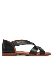 Pikolinos Sandały Algar W0X-0812 Czarny. Czarne sandały Pikolinos, bez wzorów, ze skóry, bez obcasa, na płaskiej podeszwie, bez zapięcia. Za 469.99 zł.