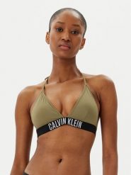 Calvin Klein Swimwear Góra od bikini KW0KW02854 Zielony. Zielone bikini Calvin Klein Swimwear, bez wzorów, z syntetyku. Za 199.99 zł.