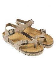 Mandel Skórzane sandały w kolorze beżowo-brązowym rozmiar: 37. Brązowe sandały Mandel, bez wzorów, ze skóry, klasyczne, z otwartym noskiem, bez obcasa, bez zapięcia. Za 130.99 zł.
