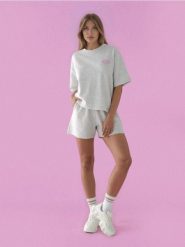 Bluza z krótkim rękawem - Inny. Bluzy Sinsay, l, bez wzorów, bez ramiączek, bez kaptura. Za 29.99 zł.