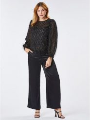 Zibi London Bluzka w kolorze czarnym rozmiar: 42. Czarne bluzki Zibi London, bez wzorów, bez kołnierzyka, bez ramiączek. Za 70.57 zł.