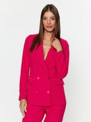 ViCOLO Marynarka TR0201 Różowy Regular Fit. Czerwone marynarki i żakiety ViCOLO, xs, bez wzorów, z syntetyku, bez ramiączek. Za 339.99 zł.