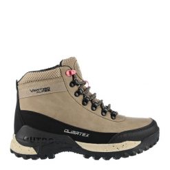 Buty trekkingowe damskie VERTIGO ALPES EVEREST W/NATURAL. Brązowe buty trekkingowe Aulp, bez zapięcia. Za 259.99 zł.