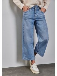 Street One Dżinsy - Comfort fit - w kolorze niebieskim rozmiar: W30/L26. Niebieskie jeansy Street One, l, z aplikacjami, ze skóry, klasyczne. Za 202.95 zł.