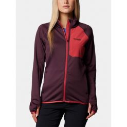 Bluza Polarowa Damska Columbia Triple Canyon Grid. Czerwone bluzy bez kaptura Columbia, xs, bez wzorów, z polaru, trekkingowe. Za 399.00 zł.