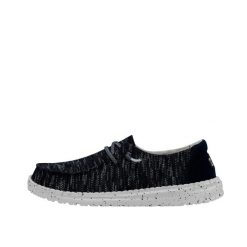HEYDUDE Damskie Mokasyny Wendy Sox. Niebieskie mokasyny Hey dude, bez wzorów, z materiału. Za 179.00 zł.