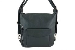 Torebka plecak 2w1 skórzany BARBERINI'S c. zielony 562-42. Zielone plecaki Barberinis, bez wzorów, ze skóry, bez dodatków. Za 339.99 zł.