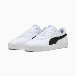 Puma Buty Jola 39841310. Białe buty treningowe Puma, bez wzorów, z gumy, bez zapięcia, tenisowe. Za 195.57 zł.