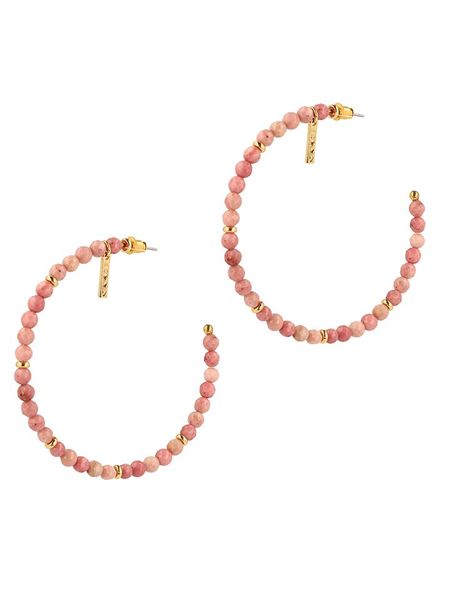 Ivy Kolczyki-półkreole rozmiar: onesize. Różowe kolczyki ivy, z perłą, z mosiądzu. Za 153.71 zł.