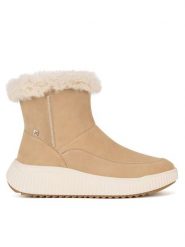 Rieker Revolution Lifestyle Botki W1772-62 Beżowy. Brązowe botki Rieker Revolution Lifestyle, bez wzorów, bez obcasa, na koturnie, bez zapięcia. Za 383.00 zł.