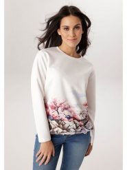 Aniston Bluza w kolorze białym rozmiar: 42. Białe bluzy Aniston, bez wzorów, bez kaptura. Za 173.99 zł.