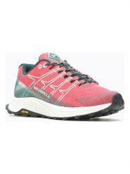 Merrell Buty "Moab" w kolorze koralowo-zielonym do biegania rozmiar: 42. Pomarańczowe buty do biegania Merrell, bez wzorów, z materiału, bez zapięcia, do biegania. Za 406.95 zł.