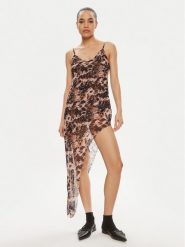 One Teaspoon Sukienka letnia Goldie 26320 Brązowy Slim Fit. Brązowe sukienki One Teaspoon, s, bez wzorów, z syntetyku, bez kołnierzyka, bez ramiączek. Za 389.99 zł.