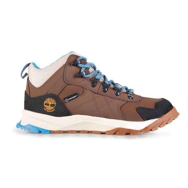Buty trekkingowe Damskie Timberland Lincoln Peak Mid naturalna skóra. Brązowe buty trekkingowe Timberland, bez wzorów, ze skóry, bez zapięcia, trekkingowe. Za 649.99 zł.