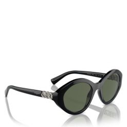 Okulary przeciwsłoneczne Vogue. Czarne okulary przeciwsłoneczne Vogue, bez wzorów. Za 459.99 zł.