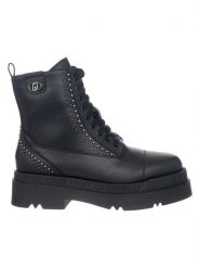 Liu Jo Botki w kolorze czarnym rozmiar: 38. Czarne botki Liu Jo, bez wzorów, z materiału, bez obcasa, bez zapięcia. Za 567.00 zł.