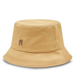 Kapelusz Tommy Hilfiger. Brązowe kapelusze Tommy Hilfiger, bez wzorów. Za 159.99 zł.