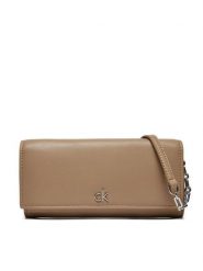 Calvin Klein Torebka Ck Daily Wallet Mini Bag_Pbl K60K612852 Brązowy. Brązowe listonoszki Calvin Klein, bez wzorów, ze skóry, bez dodatków. Za 209.99 zł.