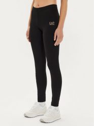 EA7 Emporio Armani Legginsy 8NTP63 TJ01Z 0210 Czarny Slim Fit. Czarne legginsy EA7 Emporio Armani, bez wzorów, z bawełny. Za 169.99 zł.
