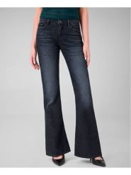 Guess Jeansy 184481 Czarny Flared Fit. Czarne jeansy Guess, z aplikacjami, z jeansu. Za 614.99 zł.