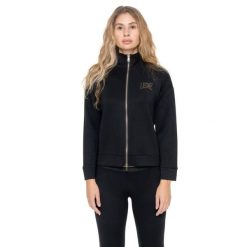 Bluza zimowa Leone 1947 Gold Studs Damen ze Stehkragen und Reißverschluss. Czarne bluzy LEONE 1947 APPAREL, na zimę, bez wzorów, z lycry, bez kaptura, na fitness i siłownię. W wyprzedaży za 157.01 zł.