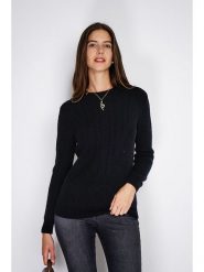 William de Faye Sweter w kolorze czarnym rozmiar: 40. Czarne swetry William de Faye, bez wzorów, z kaszmiru, klasyczne, bez ramiączek. Za 153.71 zł.