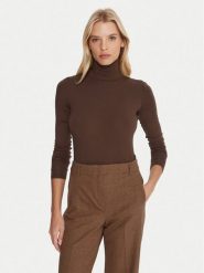 Weekend Max Mara Golf Multif 2525946022 Brązowy Slim Fit. Brązowe swetry Weekend Max Mara, l, bez wzorów, z wiskozy, bez ramiączek. Za 359.99 zł.
